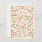 ダーリング開花ズ誕生告知-クリーム 案内状 (裏面)