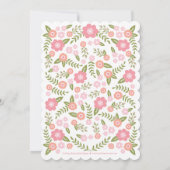 ダーリング開花誕生の発表-白 案内状 (裏面)