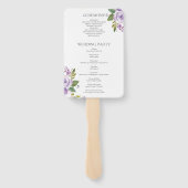 ダーリング フローラ ウェディング プログラム ファン (裏面)