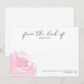 ダーリング ローズ スクリプチャー パーソナライズド ノートカード (正面/裏面)