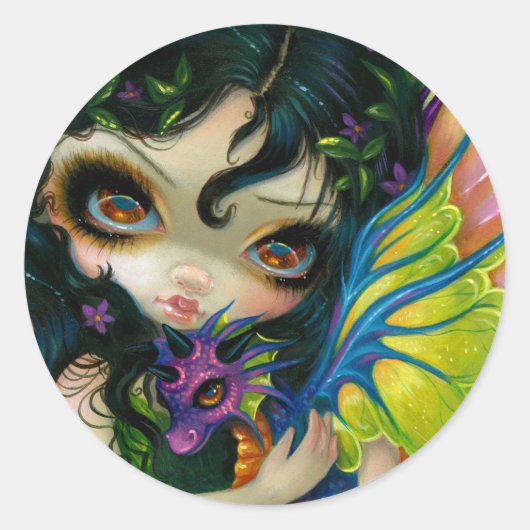 "ダーリングDragonling V"ステッカー ラウンドシール (正面)