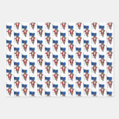 ダーリンサンタクロースがノースダコタを訪れる ラッピングペーパーシート (正面)