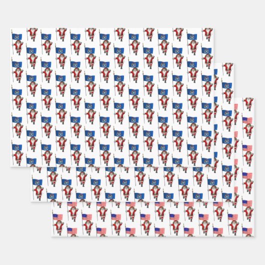 ダーリンサンタクロースがミシガンを訪れる ラッピングペーパーシート (セット)