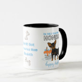 ダーリンショータイドブラックチワワMOM誕生日 マグカップ (正面右)