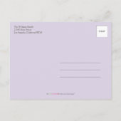 ダーリンツインガールズ薄紫誕生/ベビー発表 案内ポストカード (裏面)