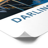 ダーリンハーバーシドニートラベルプリント ポスター (角)