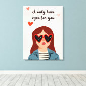 ダーリンバレンタインIV キャンバスプリント (インサイチュ (ウッドフロア))