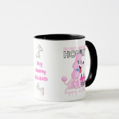 ダーリンピンクプードルドッグママおもしろい誕生日 マグカップ (正面右)