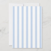 ダーリンブルーボウズ男の赤ちゃんシャワーパーティー 招待状 (裏面)