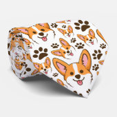 ダーリンペンブロークウェルシュコーギーペットパピードッグ ネクタイ (ロール)