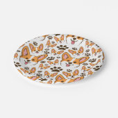 ダーリンペンブロークウェルシュコーギーペットパピードッグ ペーパープレート (アングル)