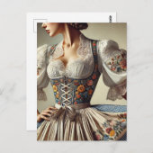 ダール伝統的ドイツ語オーストリア ポストカード (正面/裏面)