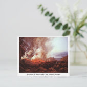 ダール・ジョハン・クラウセンによるベスビウスの噴火 ポストカード (スタンド正面)