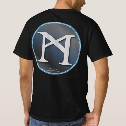ダーレカルリアのルーン文字: Catrinity フォント Tシャツ (裏面)