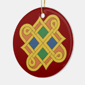 ダーロー結び糸細工2016 セラミックオーナメント (左)