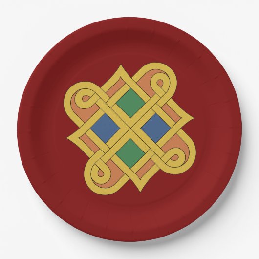 ダーロー結び糸細工2016 ペーパープレート (正面)