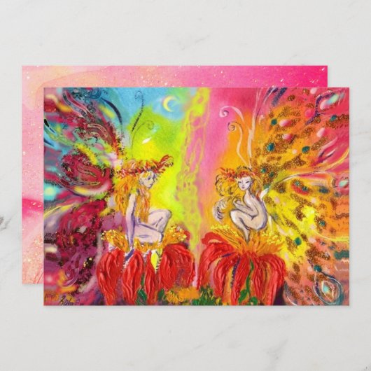 「ダーンの妖精」マジックゴールドスパークル 案内状 (正面/裏面)