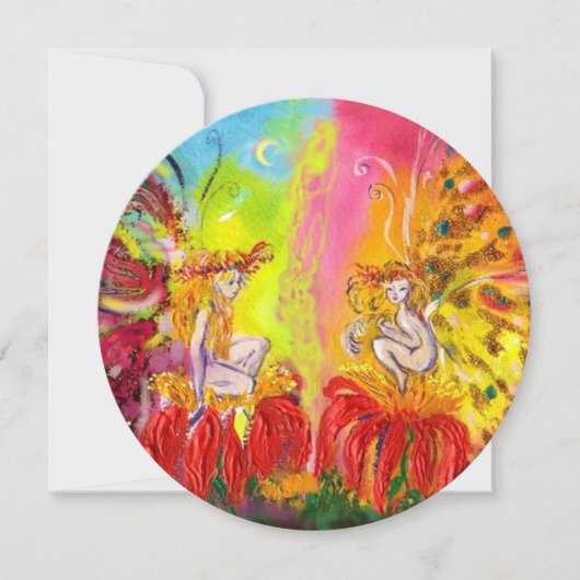 ダーンの妖精 , 魔法の青い金色の輝き 招待状 (正面)