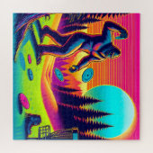 ダーンツリーズ | Bigfoot Diskゴルフユーモア ジグソーパズル (横)