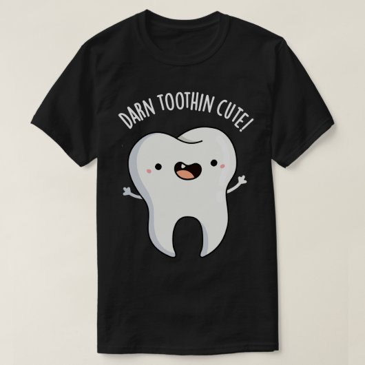 ダーントゥイン可愛いおもしろい歯プリン1 Tシャツ (デザイン正面)