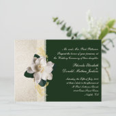 ダー素晴らしクグリーン&アイボリーガーデニア結婚ズ 招待状 (スタンド正面)