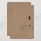 ダ刺激を受けたンボ結婚ール 招待状 (正面/裏面)