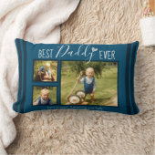 ダ最高のディエカスタムバー3フォトコラージュブルー ランバークッション (ブランケット)