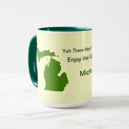 ダ楽しむ・ヨオペル付きミシガン州陸路 マグカップ (正面左)