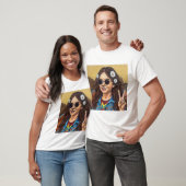 ダ・ヴィンチにインスパイアされたモダン・モナ・リザ Tシャツ (ユニセックス)