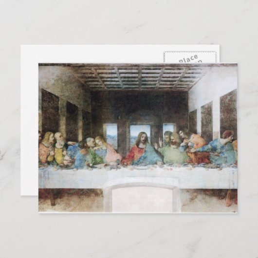 ダ・ヴィンチのはがきの最後の晩餐 ポストカード (正面/裏面)