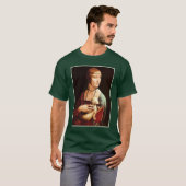 ダ・ヴィンチのエルミンの女性 Tシャツ (正面フル)