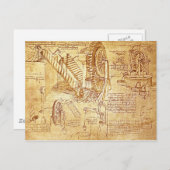 ダ・ヴィンチのノート ポストカード (正面/裏面)