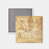 ダ・ヴィンチのノート マグネット (正面/裏面)