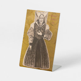 ダ・ヴィンチのペデスタル・サイン、4" X 6" 台座サイン