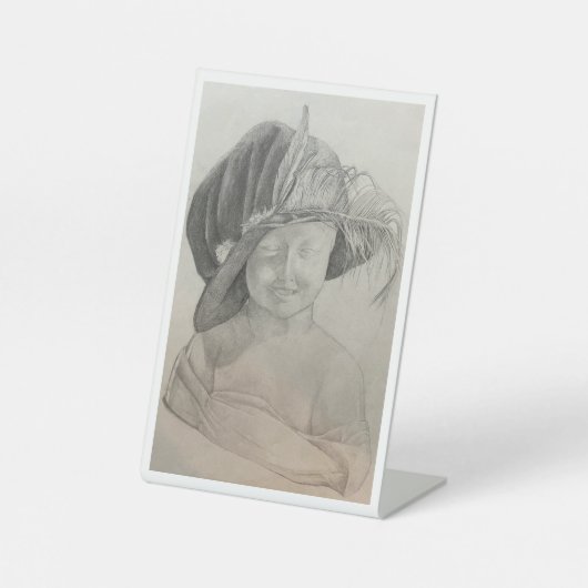 ダ・ヴィンチのペデスタル・サイン、4" X 6" 台座サイン (正面)