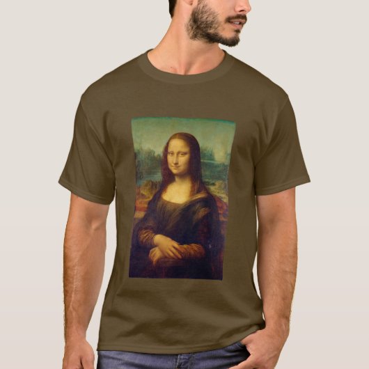 ダ・ヴィンチのモナ・リザ Tシャツ (正面)