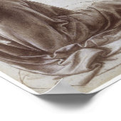 ダ・ヴィンチの岩のヴァージンのためのドレープ勉強 ポスター (角)