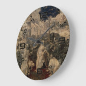 ダ・ヴィンチの崇拝 ファインアート時計 ラージ壁時計 (傾斜)