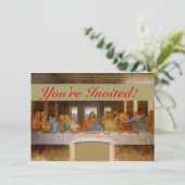 ダ・ヴィンチの最後の晩餐 - クラシックな美術 招待状 (スタンド正面)