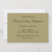 ダ・ヴィンチの最後の晩餐 - クラシックな美術 招待状 (裏面)