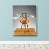 ダ・ヴィンチデザインのモデル再構築 キャンバスプリント (インサイチュ (ウッドフロア))