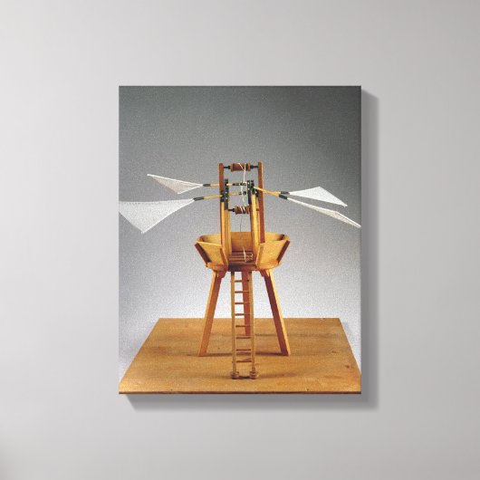 ダ・ヴィンチデザインのモデル再構築 キャンバスプリント (正面)