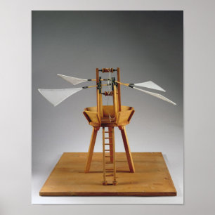 ダ・ヴィンチデザインのモデル再構築 ポスター