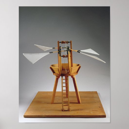 ダ・ヴィンチデザインのモデル再構築 ポスター (正面)