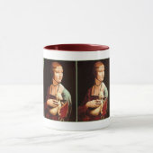 ダ・ヴィンチ：エルミンの女性 マグカップ (中央)