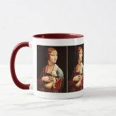 ダ・ヴィンチ：エルミンの女性 マグカップ (左)