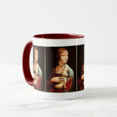 ダ・ヴィンチ：エルミンの女性 マグカップ (正面左)