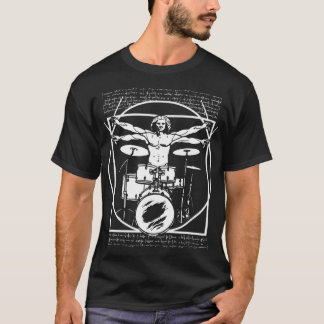 ダ・ヴィンチ・ドラマー – VITRUVIAN MAN 遊'THE DRUMS Tシャツ