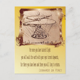 ダ・ヴィンチ・ヘリコプタ🚁✨バジェット・スペシャル ポストカード