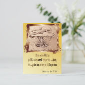 ダ・ヴィンチ・ヘリコプタ🚁✨バジェット・スペシャル ポストカード (スタンド正面)